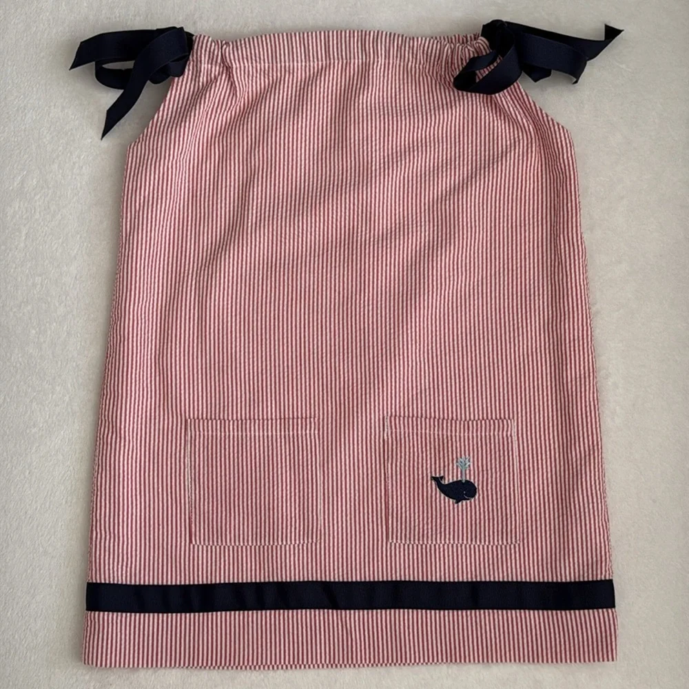 {CPC} Classic Prep | Seersucker Embroidered Whale Dress Red/White/Blue (4T) - Picture 15 of 15